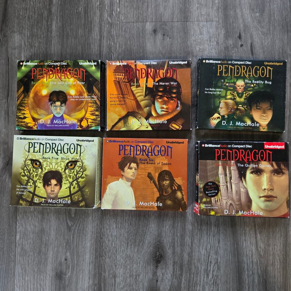 D.J. MacHale Pendragon Seires Audio Books on CD Books 2 to 7 Fantasy Novels